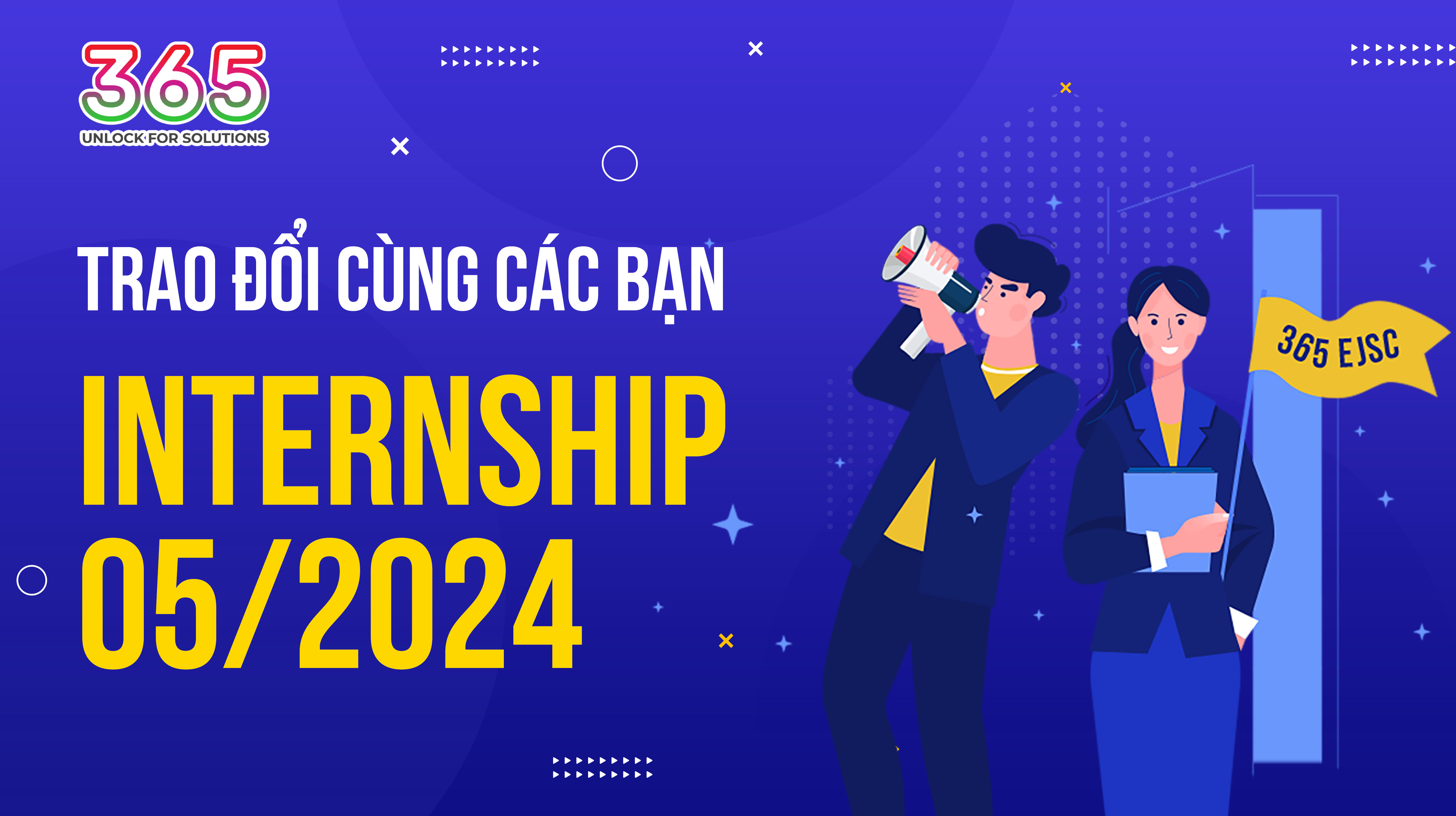 >Trao đổi cùng các bạn thực tập sinh tại chương trình Internship 05/2024